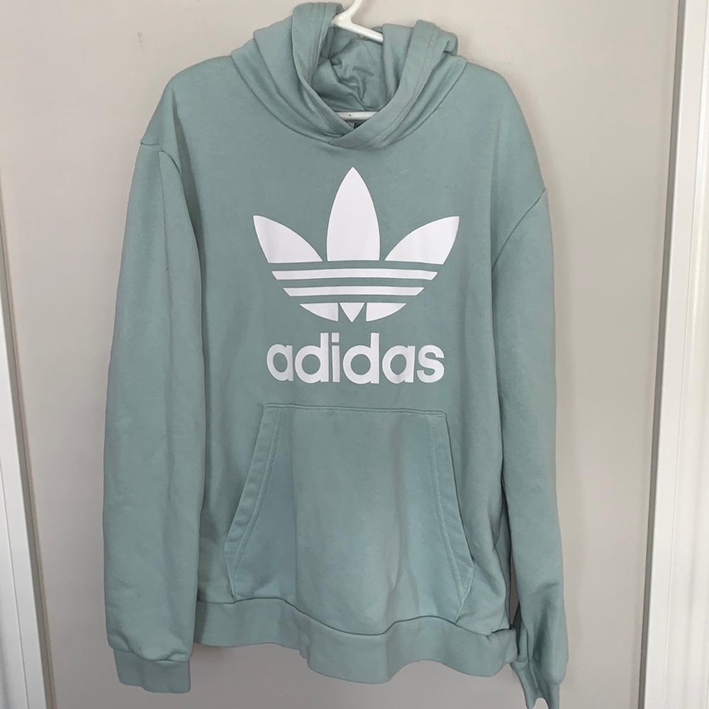 LIKE NEW! Girls adidas mint green sweatshirt